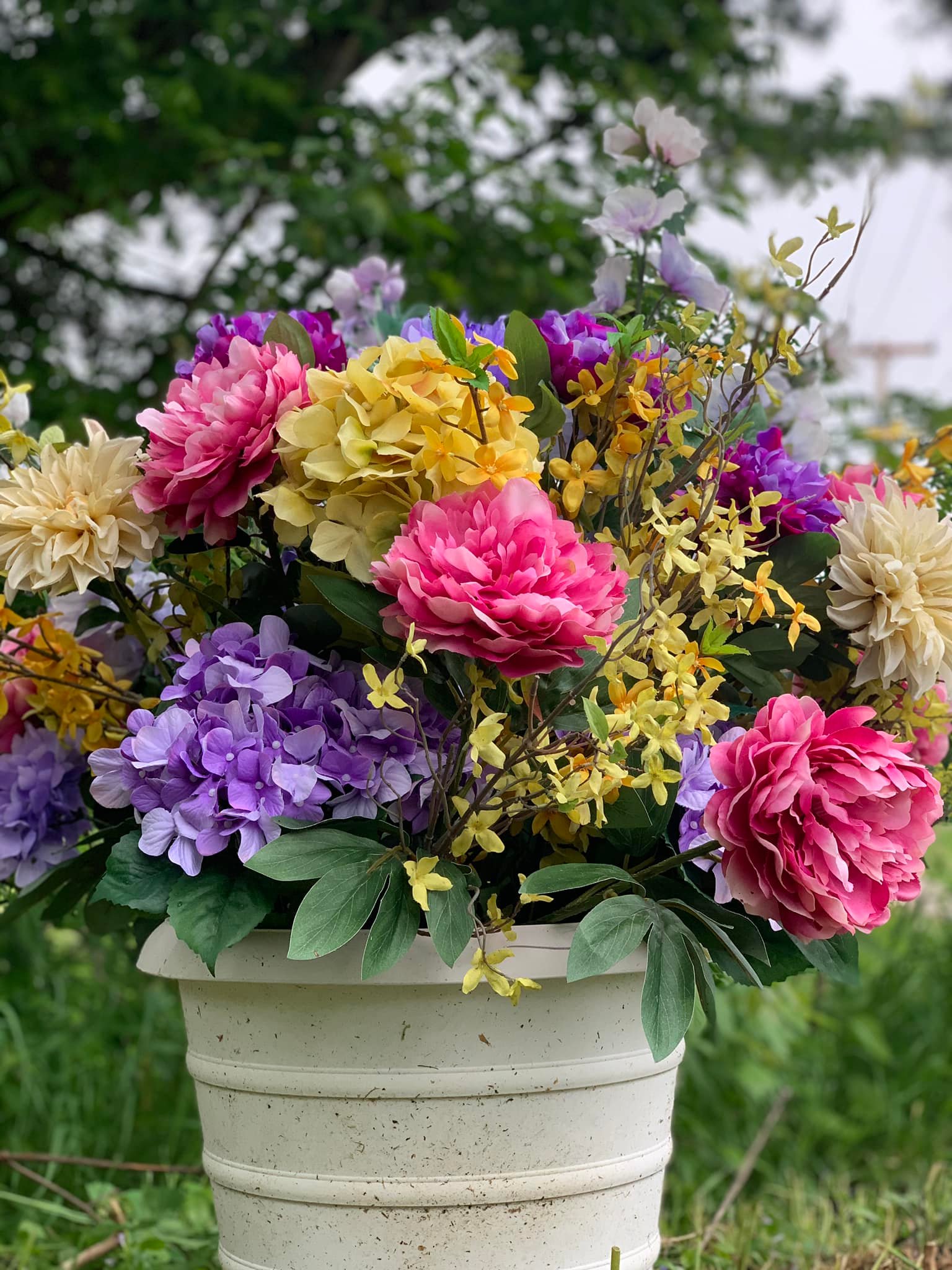 Flower pot at Spring Beautification